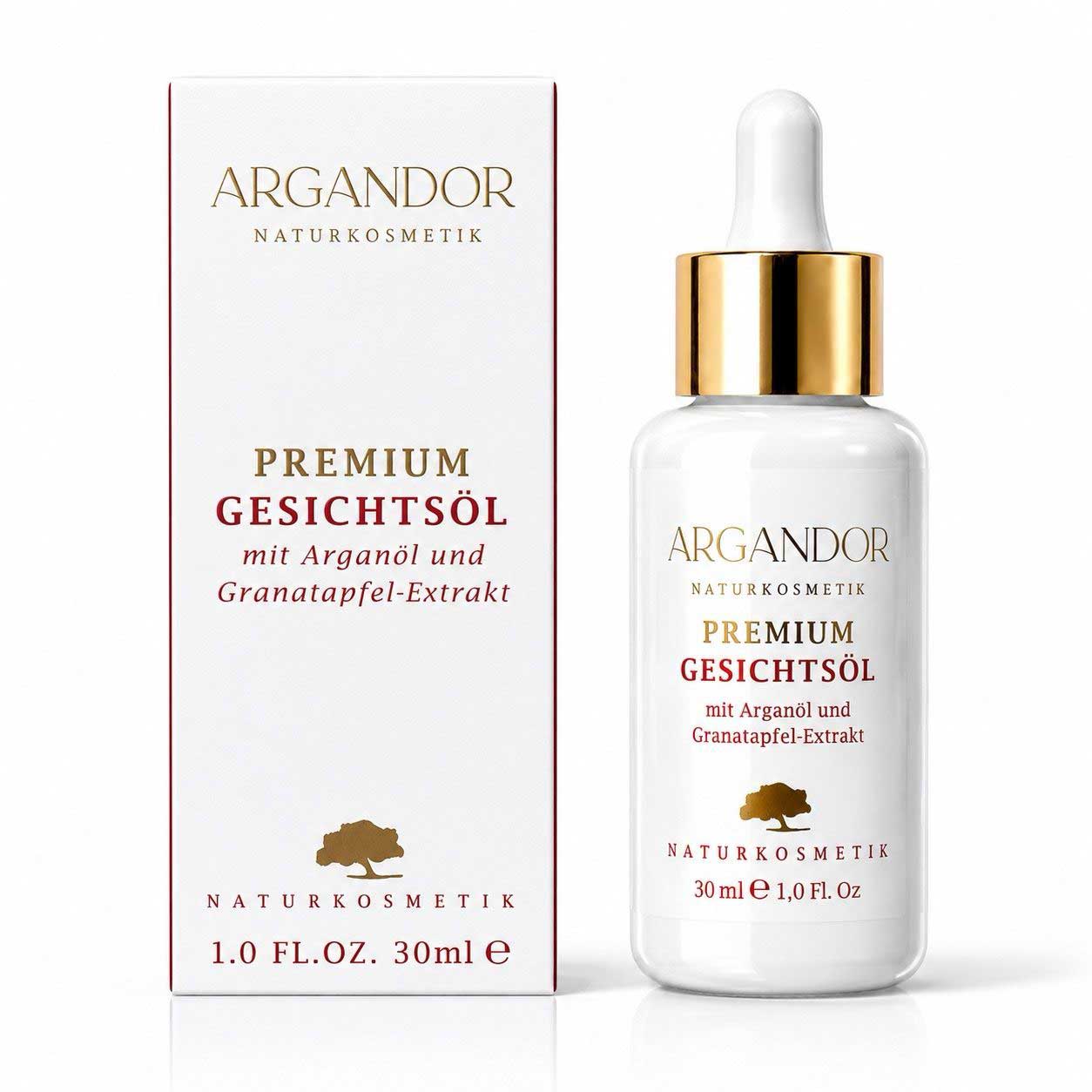 Premium Gesichtsöl mit Arganöl und Granatapfel-Extrakt