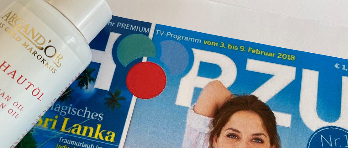 Hör zu Premium TV-Programm und Argandor Arganöl Hautöl Hör zu Premium TV-Programm und Argandor Arganöl Hautöl