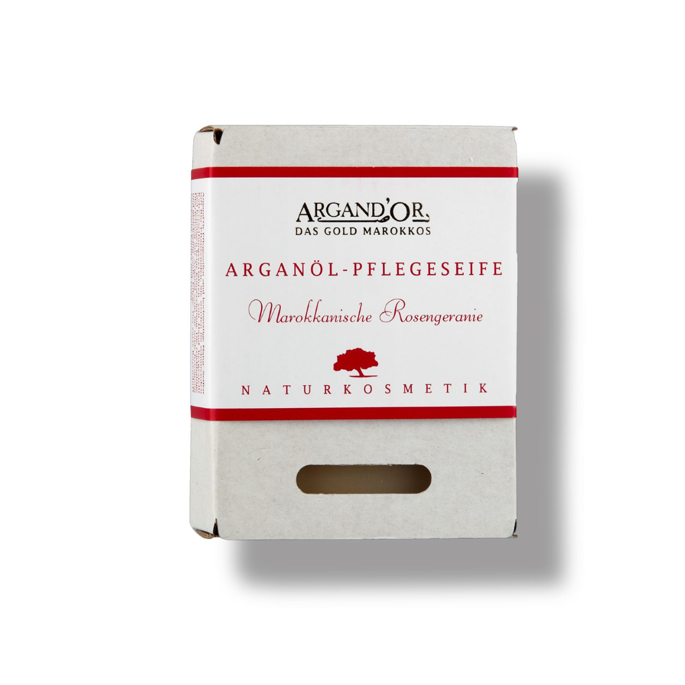 Arganöl Pflegeseife "Rosengeranie" mit Bio-Ölen