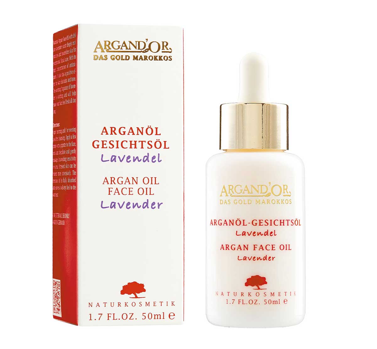 Argandor-Lavendel-Arganoel-Gesichtsoel-Lavendeloel-Gesichtspflege-Verpackung Argandor-Lavendel-Arganoel-Gesichtsoel-Lavendeloel-Gesichtspflege-Verpackung