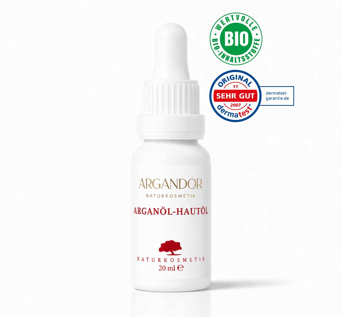 Arganöl-Hautöl Bio 20 ml – DERMATEST "sehr gut" – Laborgeprüfte Reinheit & Echtheit