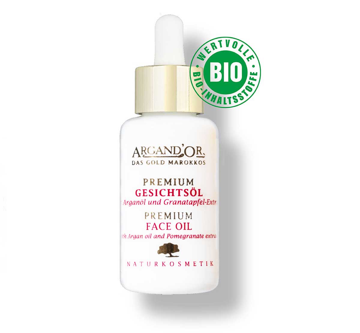 Premium Gesichtsöl mit Arganöl und Granatapfel-Extrakt