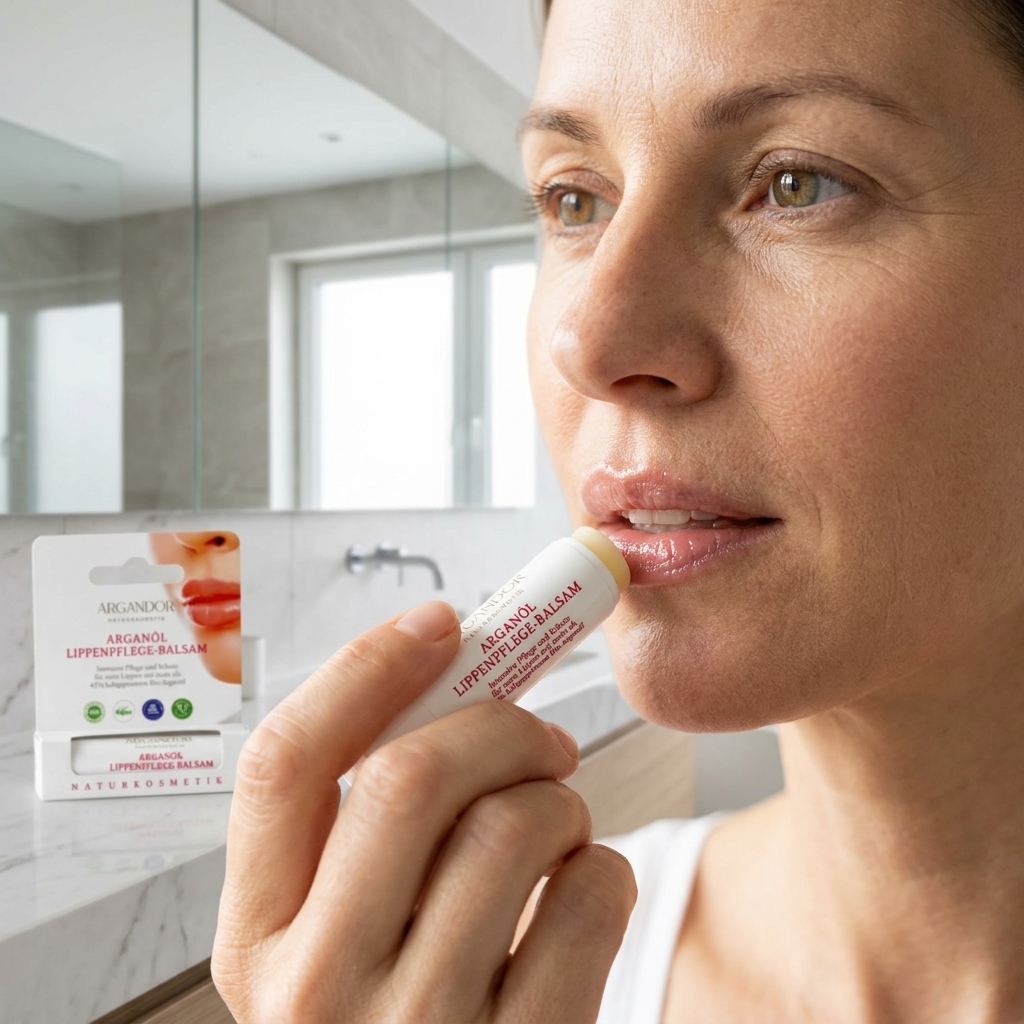 Arganöl Lippenpflege-Balsam - vegan, bio, ohne Palmöl