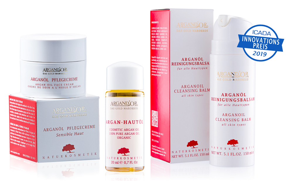 Argandor Arganöl Produktübersicht von Naturkosmetik-Produkten - ICADA Innovationspreis 2019 Argandor Arganöl Produktübersicht von Naturkosmetik-Produkten - ICADA Innovationspreis 2019