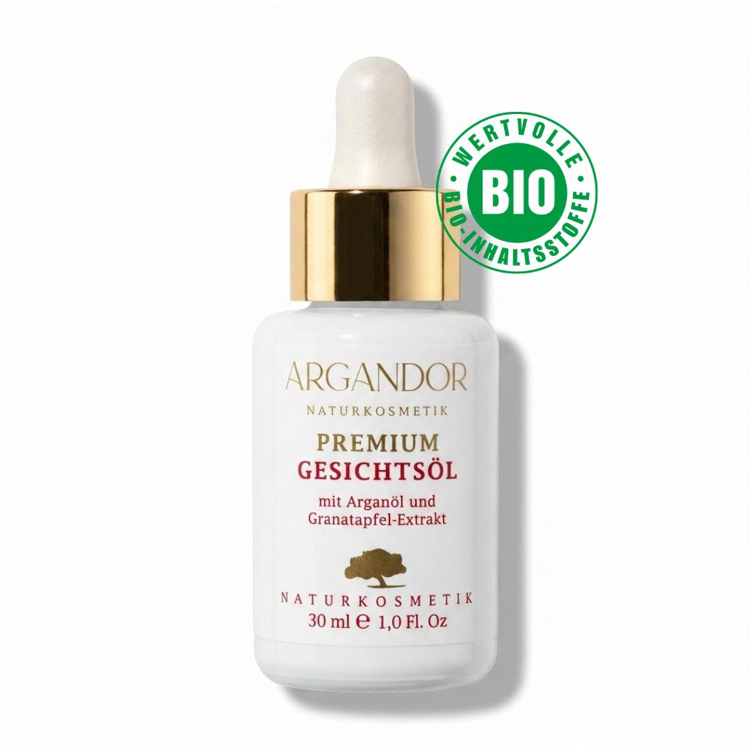 Premium Gesichtsöl mit Arganöl und Granatapfel-Extrakt
