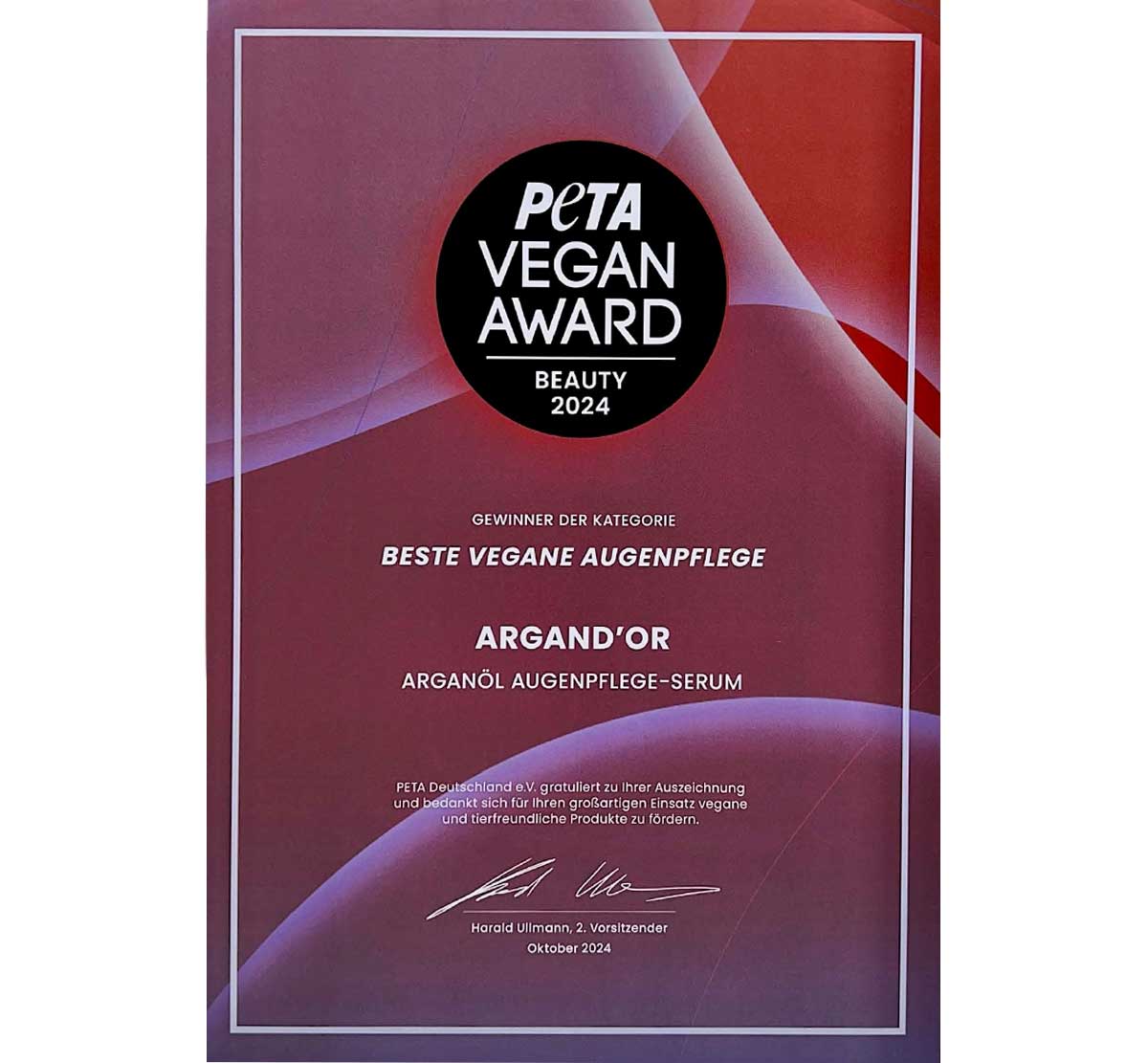 Argandor-Urkunde-Peta-Beauty-Award-beste-vegane-Augenpflege Argandor-Urkunde-Peta-Beauty-Award-beste-vegane-Augenpflege